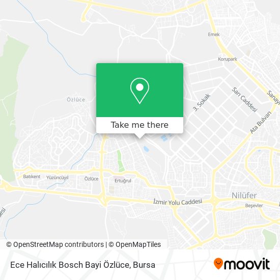 Ece Halıcılık Bosch Bayi Özlüce map