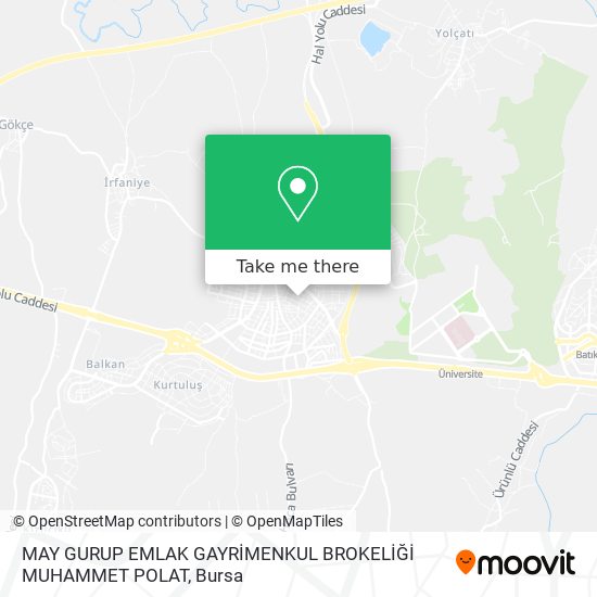 MAY GURUP EMLAK GAYRİMENKUL BROKELİĞİ MUHAMMET POLAT map