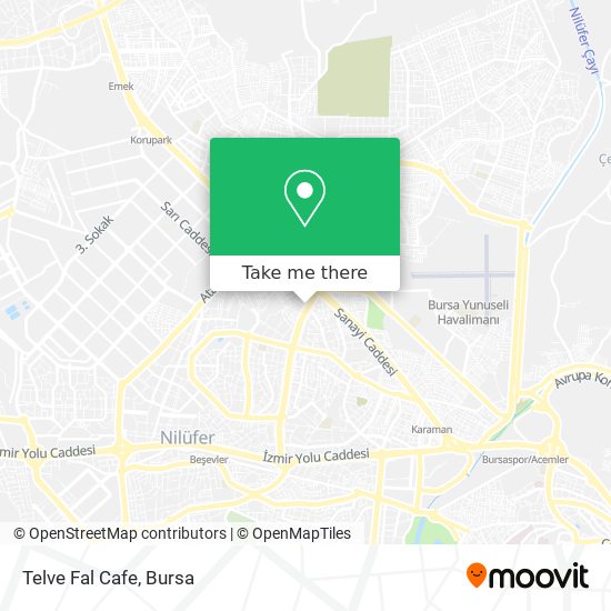 Telve Fal Cafe map