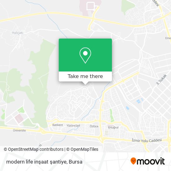 modern life inşaat şantiye map