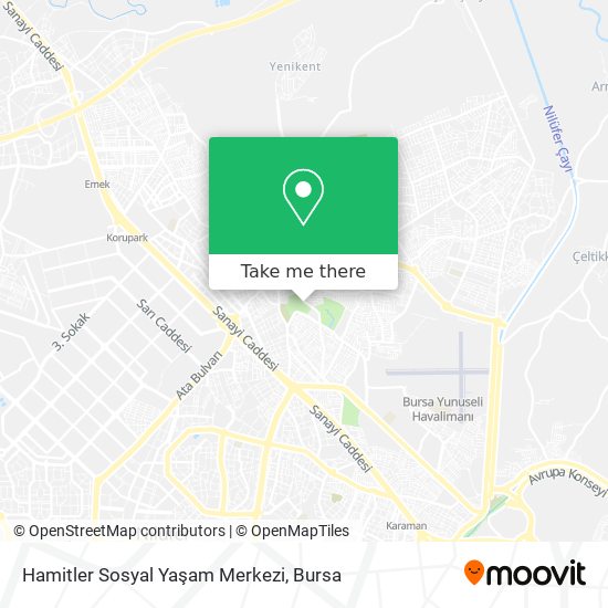 Hamitler Sosyal Yaşam Merkezi map
