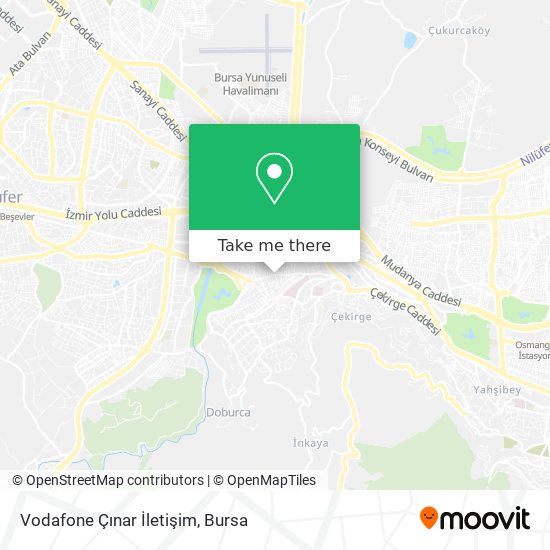 Vodafone Çınar İletişim map