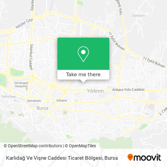 Karlıdağ Ve Vişne Caddesi Ticaret Bölgesi map