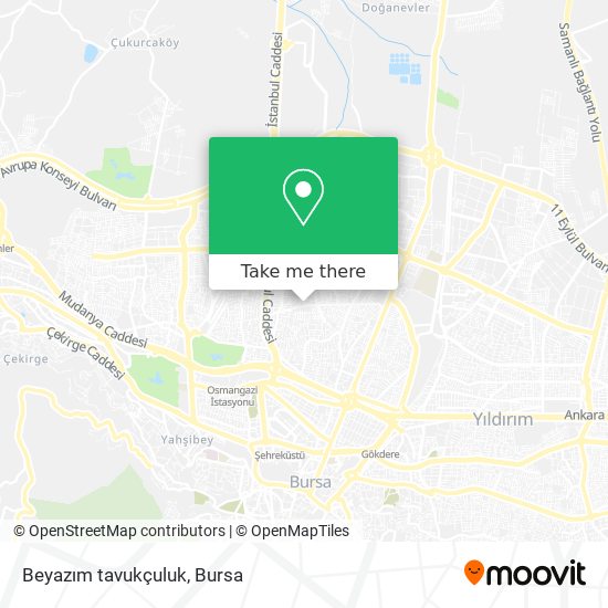 Beyazım tavukçuluk map