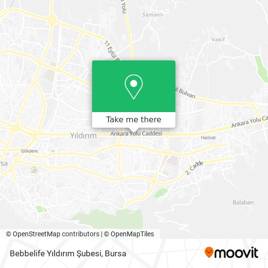 Bebbelife Yıldırım Şubesi map