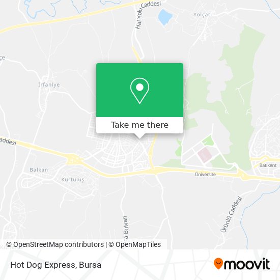 Hot Dog Express map