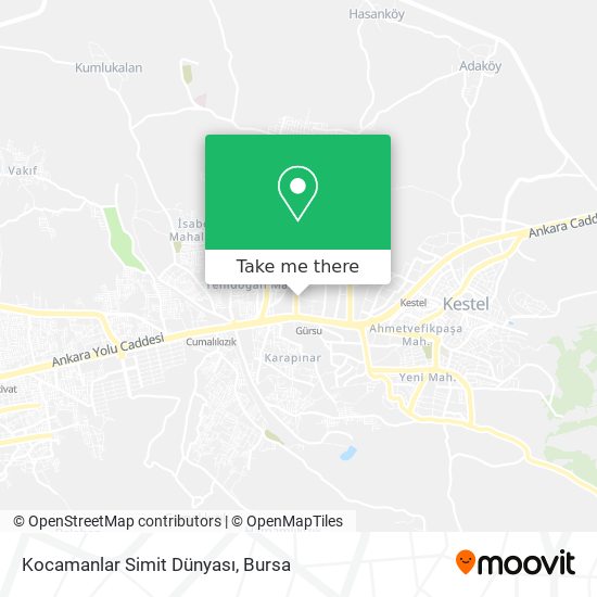 Kocamanlar Simit Dünyası map