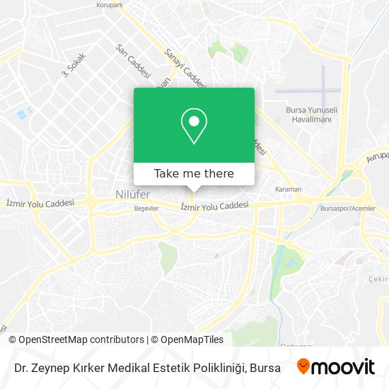 Dr. Zeynep Kırker Medikal Estetik Polikliniği map