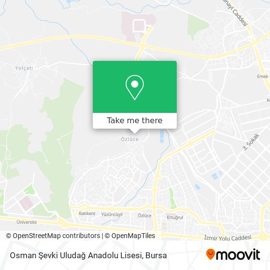 Osman Şevki Uludağ Anadolu Lisesi map