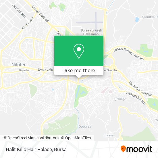 Halit Kılıç Hair Palace map