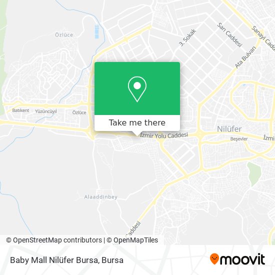 Baby Mall Nilüfer Bursa map