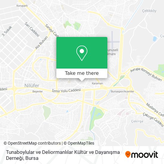 Tunaboylular ve Deliormanlılar Kültür ve Dayanışma Derneği map