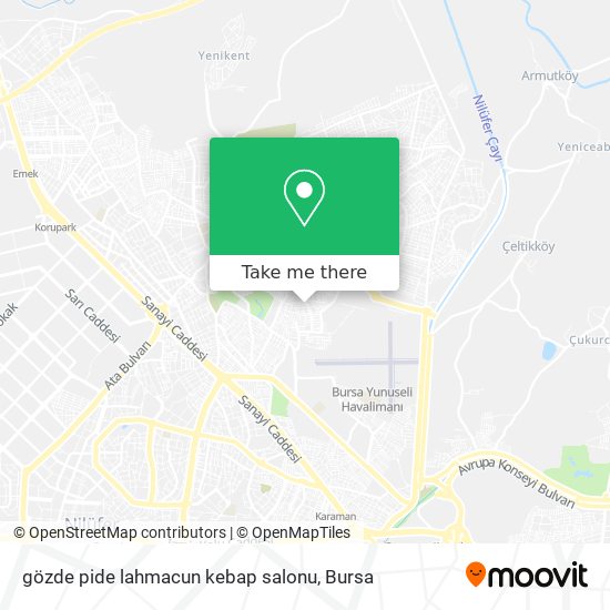 gözde pide lahmacun kebap salonu map