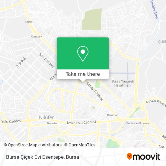 Bursa Çiçek Evi Esentepe map