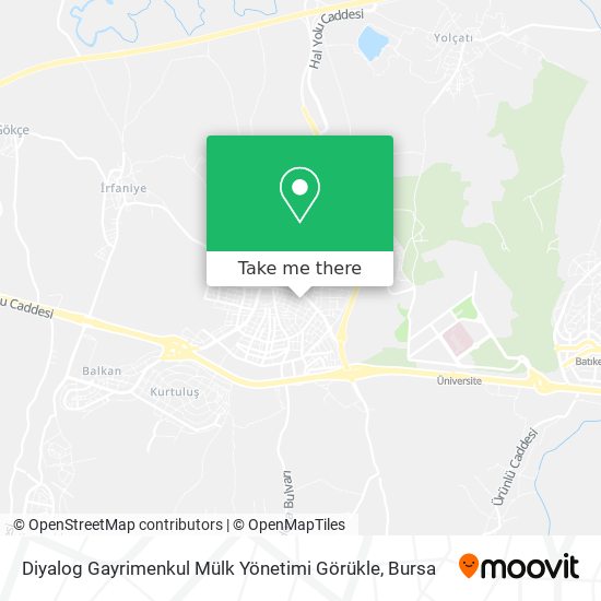 Diyalog Gayrimenkul Mülk Yönetimi Görükle map