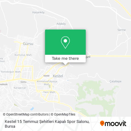 Kestel 15 Temmuz Şehitleri Kapalı Spor Salonu map