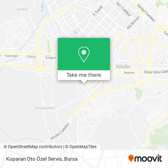 Koparan Oto Özel Servis map