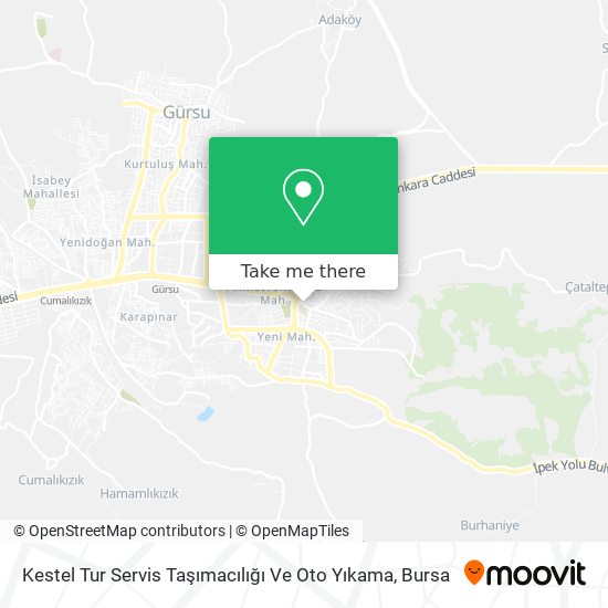 Kestel Tur Servis Taşımacılığı Ve Oto Yıkama map