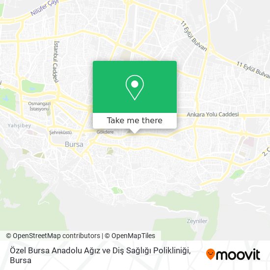 Özel Bursa Anadolu Ağız ve Diş Sağlığı Polikliniği map