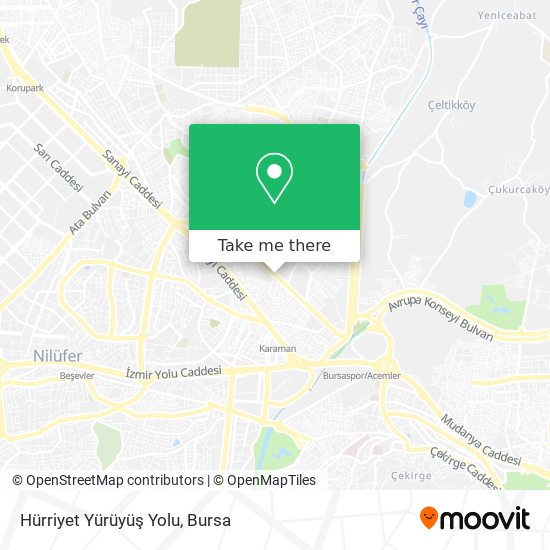 Hürriyet Yürüyüş Yolu map