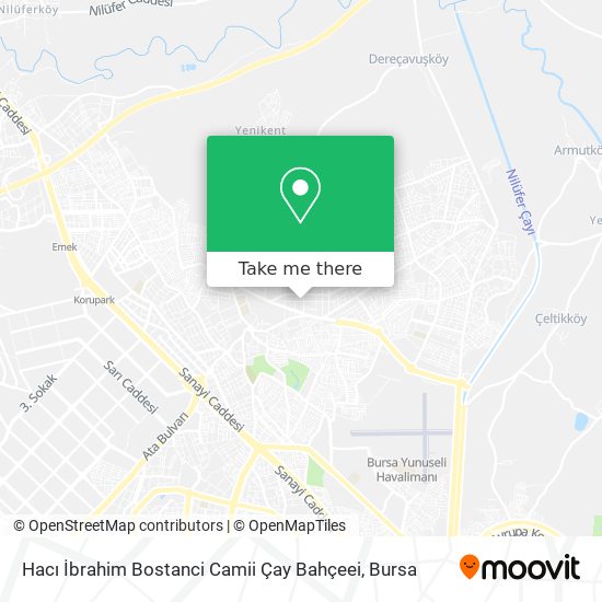 Hacı İbrahim Bostanci Camii Çay Bahçeei map