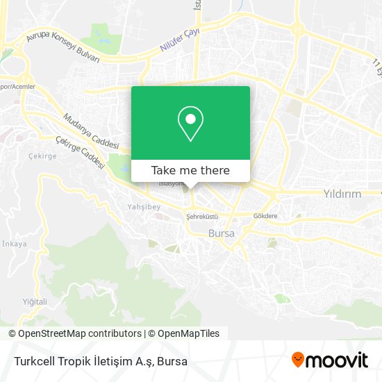 Turkcell Tropik İletişim A.ş map