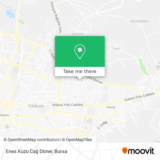 Enes Kuzu Cağ Döner map