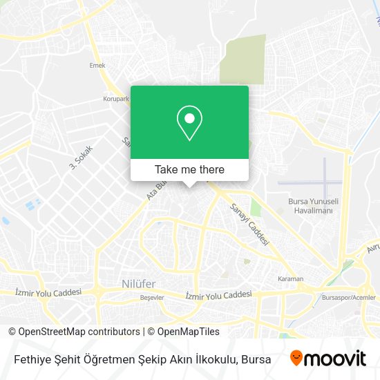Fethiye Şehit Öğretmen Şekip Akın İlkokulu map