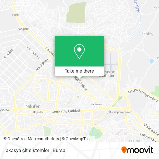 akasya çit sistemleri map