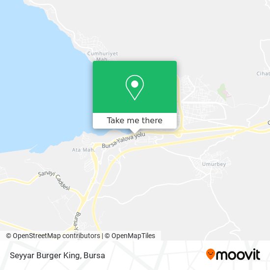 Seyyar Burger King map