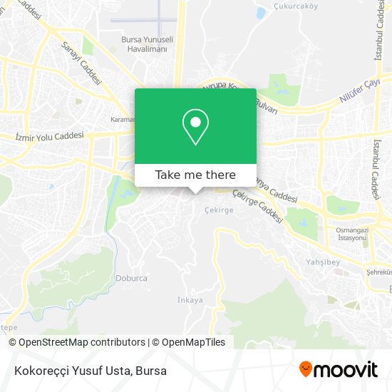Kokoreççi Yusuf Usta map