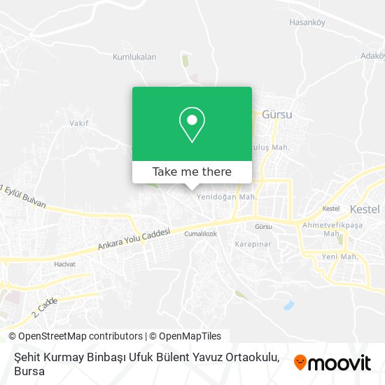 Şehit Kurmay Binbaşı Ufuk Bülent Yavuz Ortaokulu map