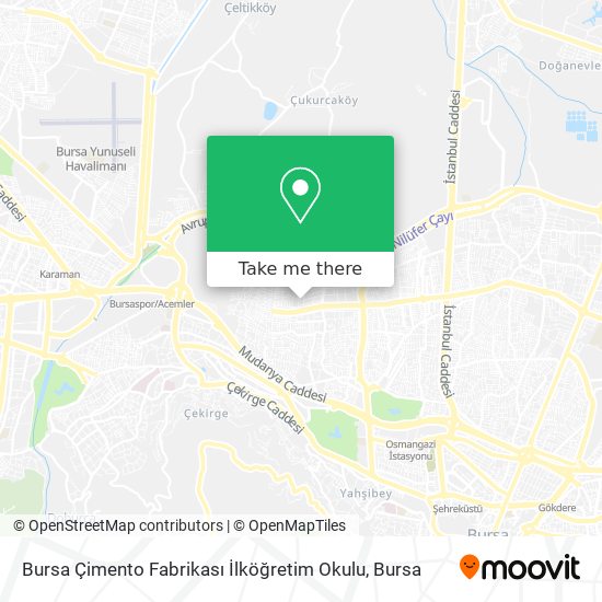 Bursa Çimento Fabrikası İlköğretim Okulu map