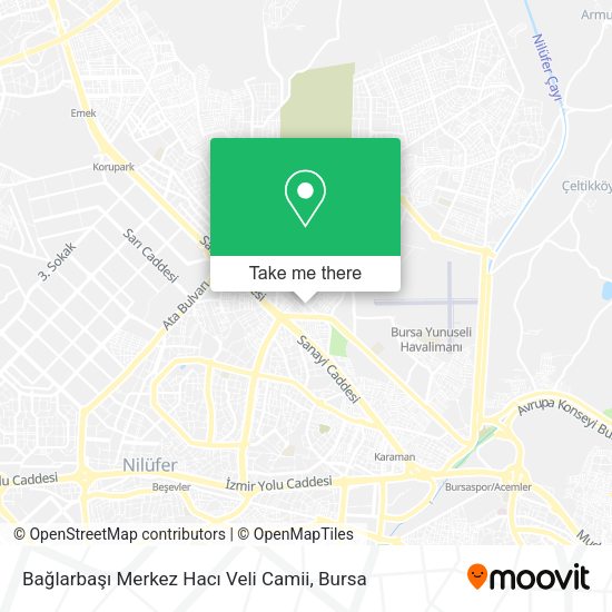 Bağlarbaşı Merkez Hacı Veli Camii map