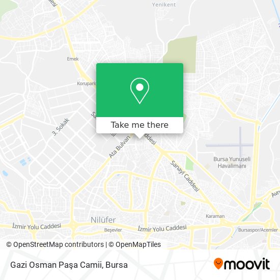 Gazi Osman Paşa Camii map
