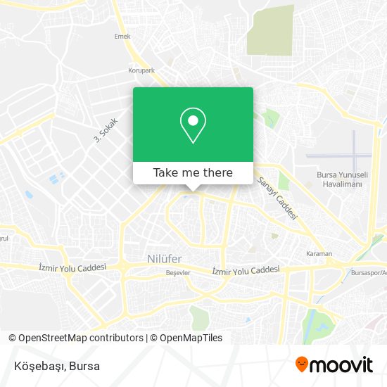 Köşebaşı map