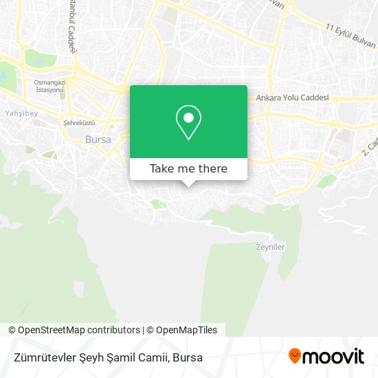 Zümrütevler Şeyh Şamil Camii map