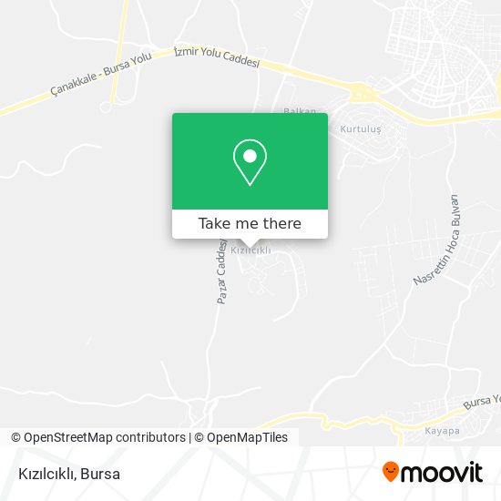 Kızılcıklı map
