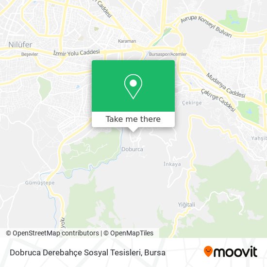 Dobruca Derebahçe Sosyal Tesisleri map