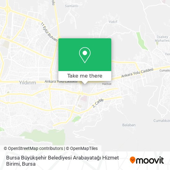 Bursa Büyükşehir Belediyesi Arabayatağı Hizmet Birimi map