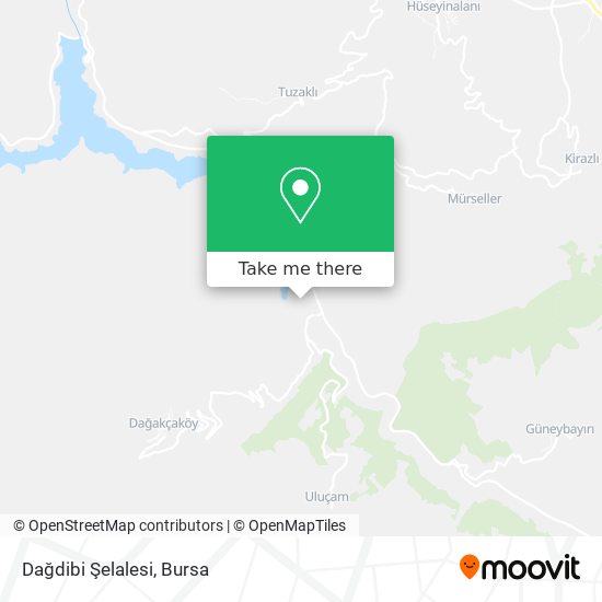Dağdibi Şelalesi map