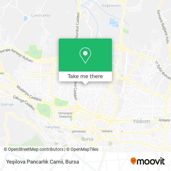 Yeşilova Pancarlık Camii map