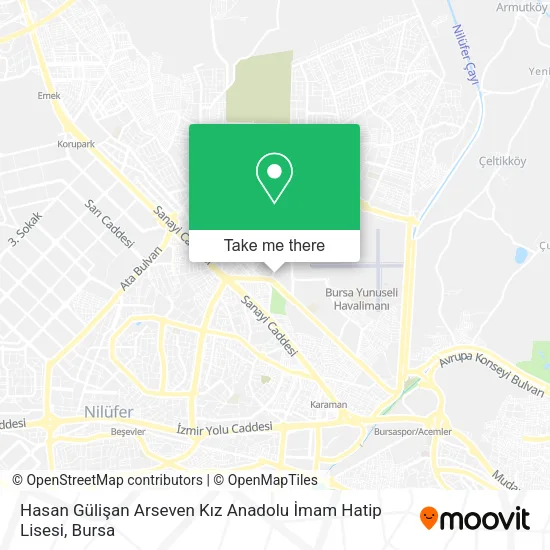 Hasan Gülişan Arseven Kız Anadolu İmam Hatip Lisesi map
