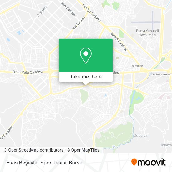 Esas Beşevler Spor Tesisi map