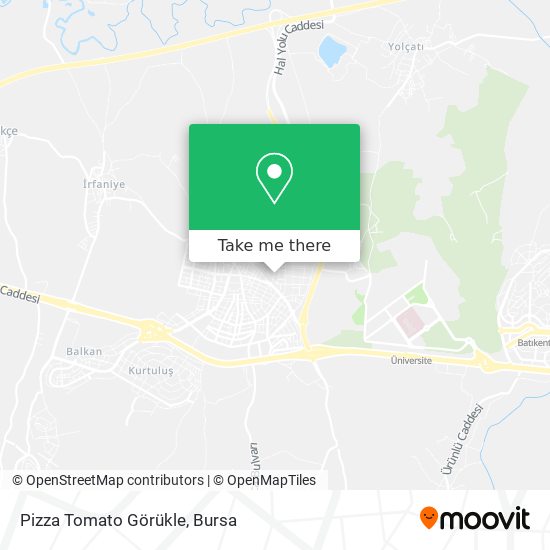 Pizza Tomato Görükle map