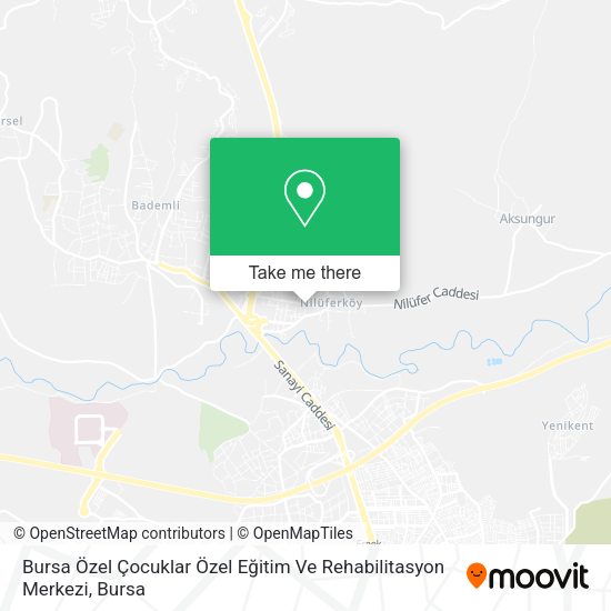 Bursa Özel Çocuklar Özel Eğitim Ve Rehabilitasyon Merkezi map
