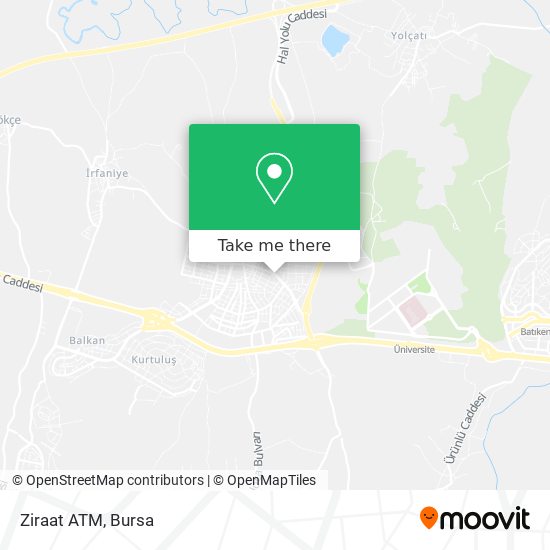 Ziraat ATM map