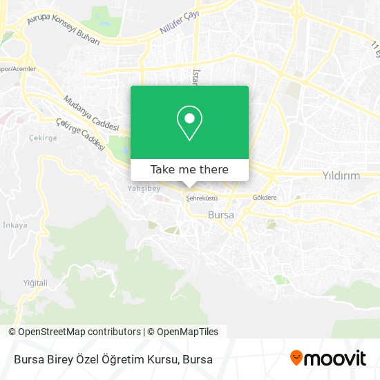 Bursa Birey Özel Öğretim Kursu map