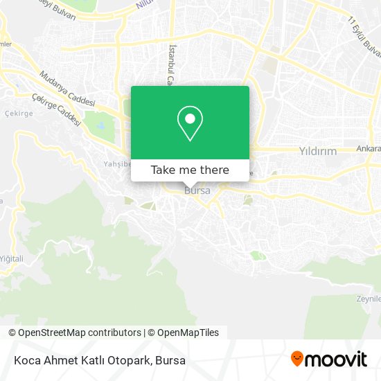 Koca Ahmet Katlı Otopark map