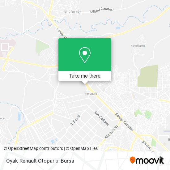 Oyak-Renault Otoparkı map